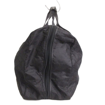 Gucci Boston Bag Nylon GG Pattern 112270 213317 Black Bag Aa
