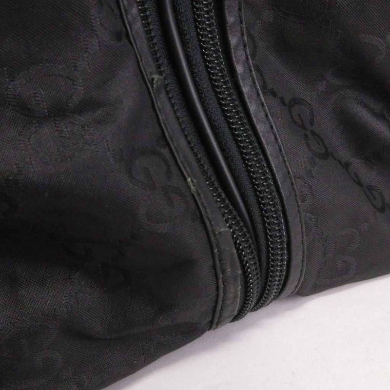 Gucci Boston Bag Nylon GG Pattern 112270 213317 Black Bag Aa