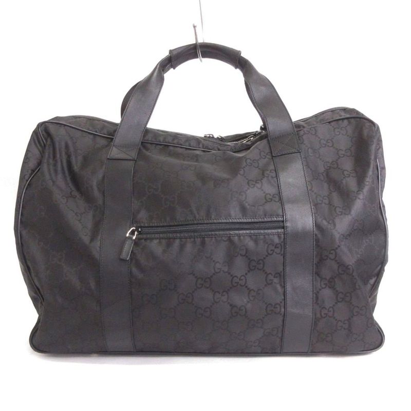 Gucci Boston Bag Nylon GG Pattern 112270 213317 Black Bag Aa