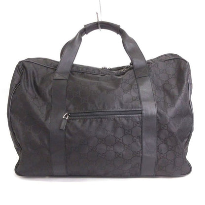 Gucci Boston Bag Nylon GG Pattern 112270 213317 Black Bag Aa