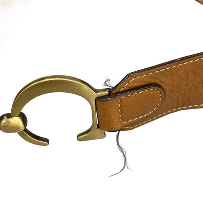 Dior/Christian Dior Shoulder Bag Saddle Bag Light Brown Leather