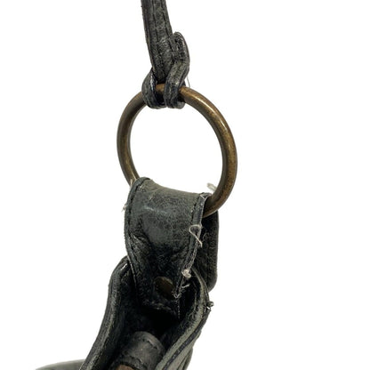 Balenciaga Shoulder Bag the Hip 242803 Dark Green Leather