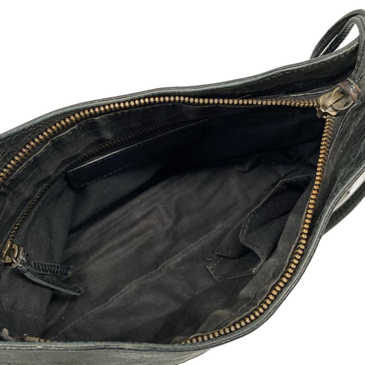 Balenciaga Shoulder Bag the Hip 242803 Dark Green Leather