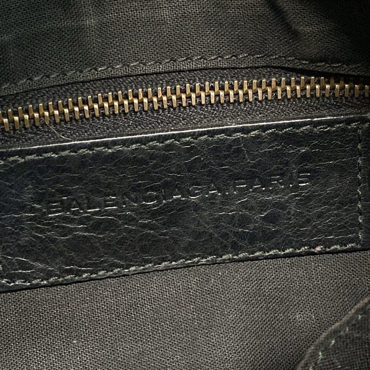 Balenciaga Shoulder Bag the Hip 242803 Dark Green Leather