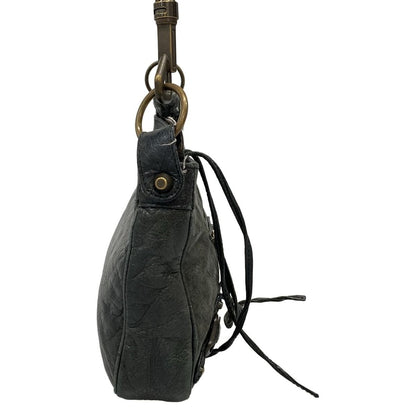 Balenciaga Shoulder Bag the Hip 242803 Dark Green Leather