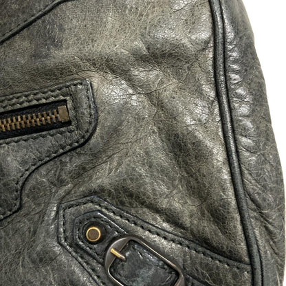 Balenciaga Shoulder Bag the Hip 242803 Dark Green Leather