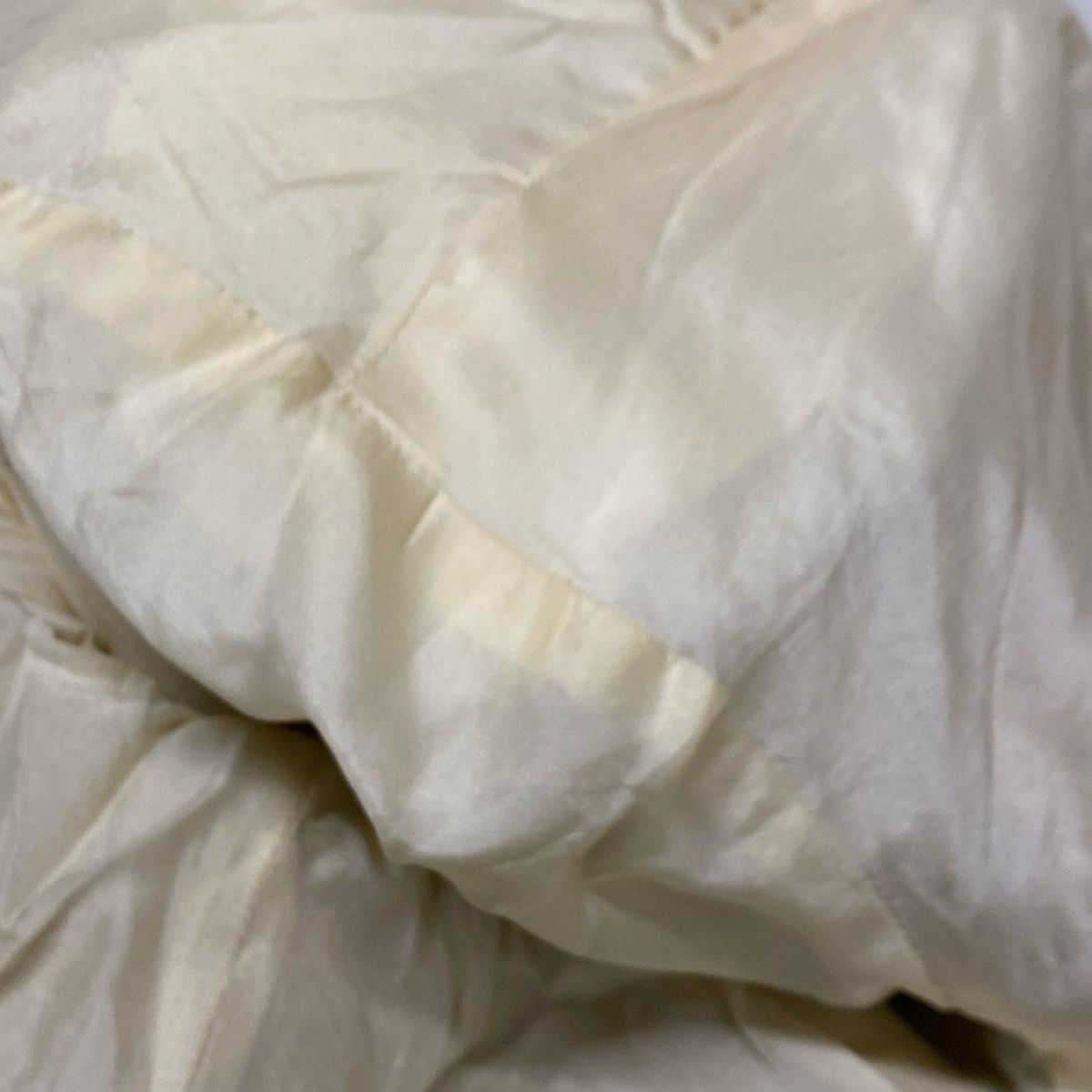 Chanel Jacket Size 46 XL Women's P16174 Beige X Ivory X Gold Long