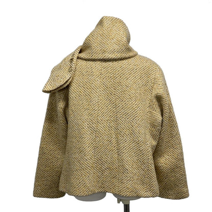 Chanel Jacket Size 46 XL Women's P16174 Beige X Ivory X Gold Long