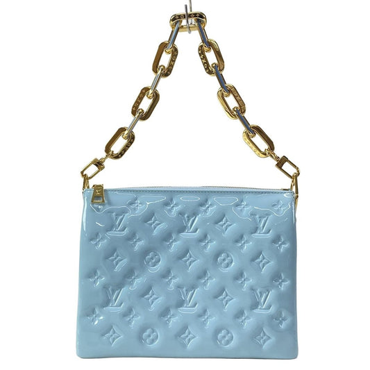 Louis Vuitton Handbag Couss in Couss in PM M24333 Blue Leather Cowhide