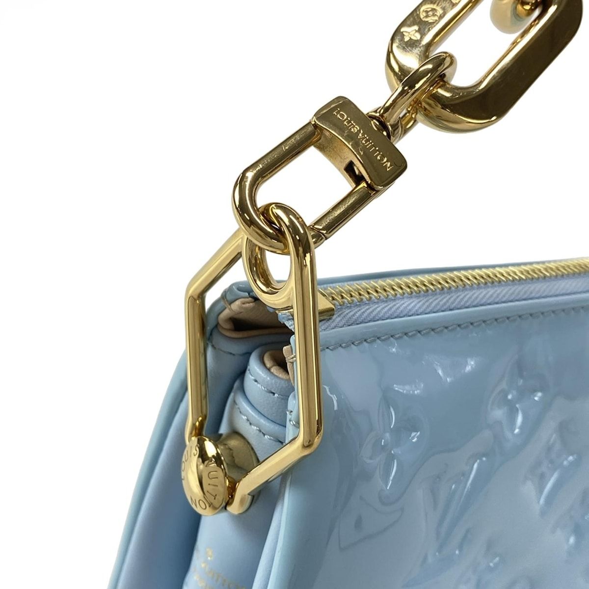 Louis Vuitton Handbag Couss in Couss in PM M24333 Blue Leather Cowhide