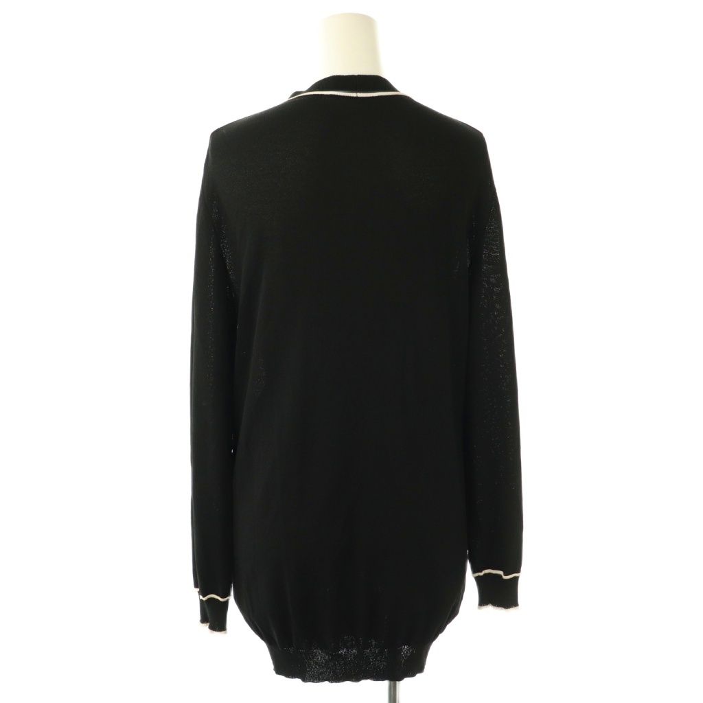 Prada 14 Year Cardigan 38 Black Light Beige /do • Gy57