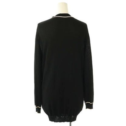 Prada 14 Year Cardigan 38 Black Light Beige /do • Gy57