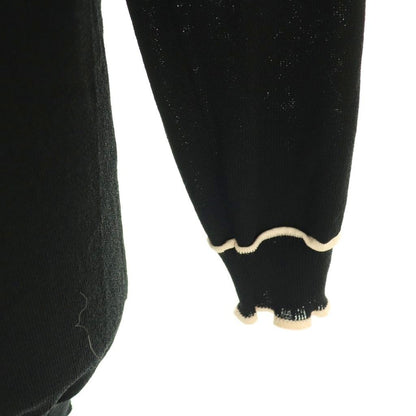 Prada 14 Year Cardigan 38 Black Light Beige /do • Gy57