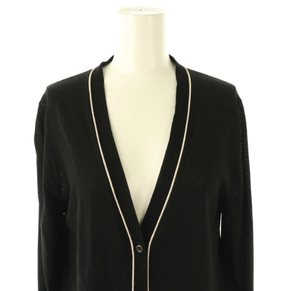 Prada 14 Year Cardigan 38 Black Light Beige /do • Gy57