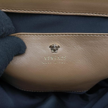 Versace (Versace) VERSACE La Medusa Beige x Green x Purple Leather CLG 264 076