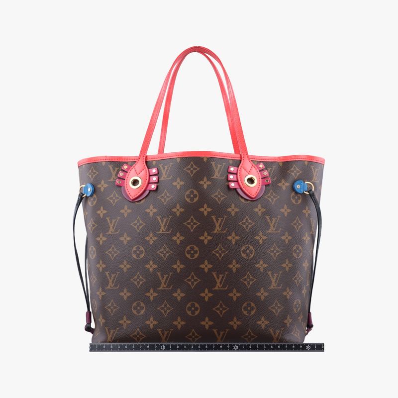 LOUIS VUITTONNeverfull MM Monogram Brown x Flamingo Monogram Canvas M41663