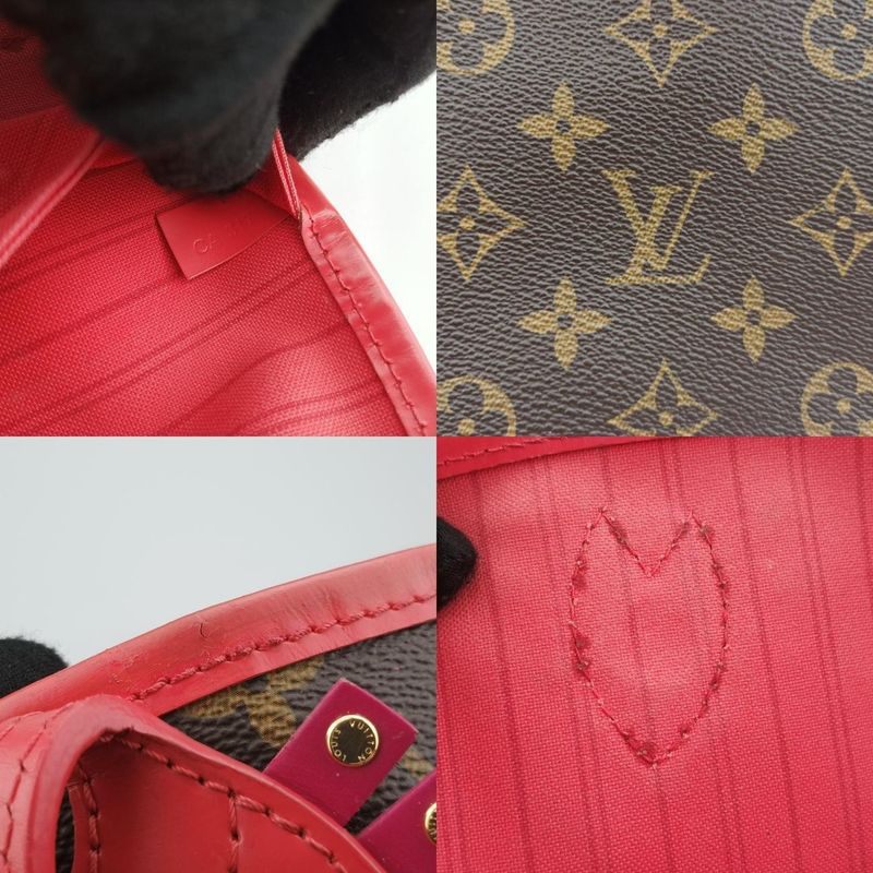 LOUIS VUITTONNeverfull MM Monogram Brown x Flamingo Monogram Canvas M41663