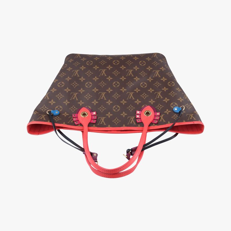 LOUIS VUITTONNeverfull MM Monogram Brown x Flamingo Monogram Canvas M41663