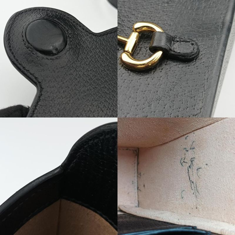 GUCCI Horsebit 1955 Black Leather 732302