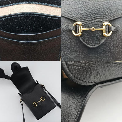 GUCCI Horsebit 1955 Black Leather 732302