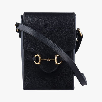 GUCCI Horsebit 1955 Black Leather 732302