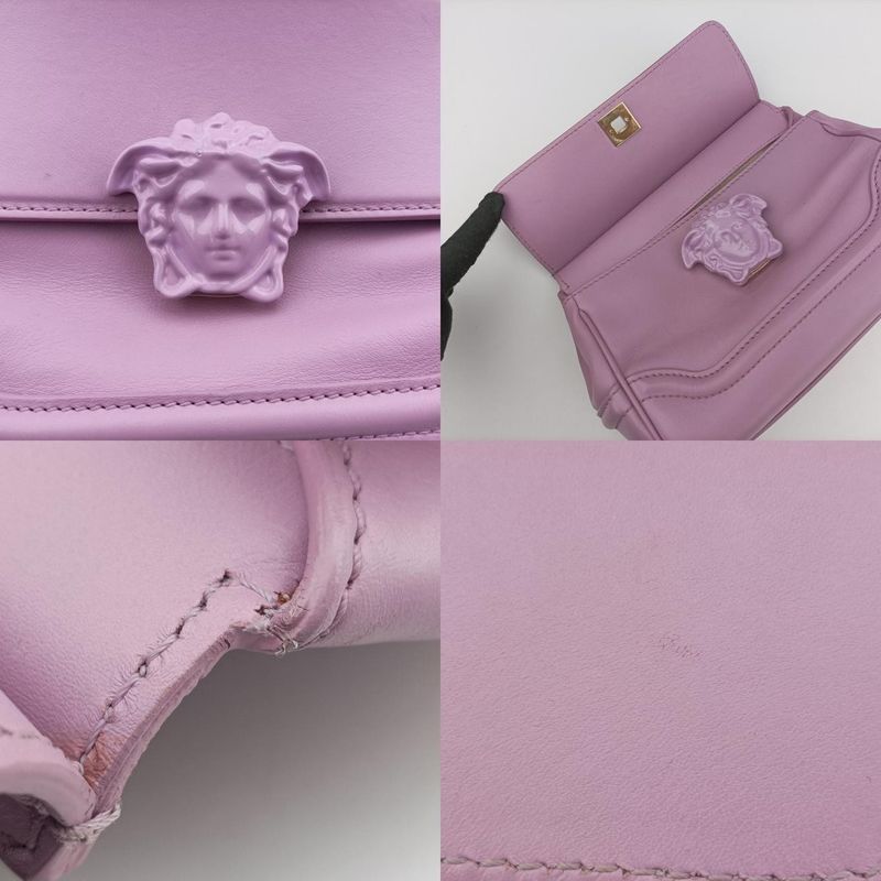 Versace (Versace) VERSACE Palazzo Empire Medusa Pink Leather CLG 177280590179