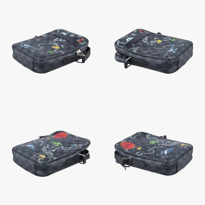 LOUIS VUITTON Danube PM NM Noir Black × Multicolor Damier Graphite N40239 FO4149