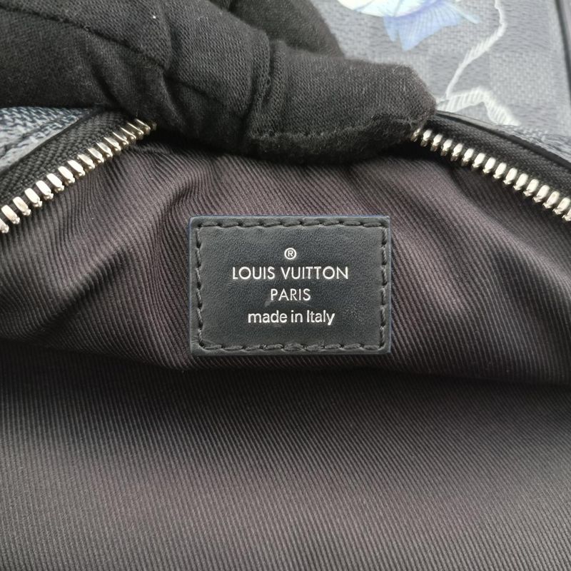 LOUIS VUITTON Danube PM NM Noir Black × Multicolor Damier Graphite N40239 FO4149