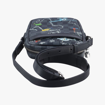 LOUIS VUITTON Danube PM NM Noir Black × Multicolor Damier Graphite N40239 FO4149