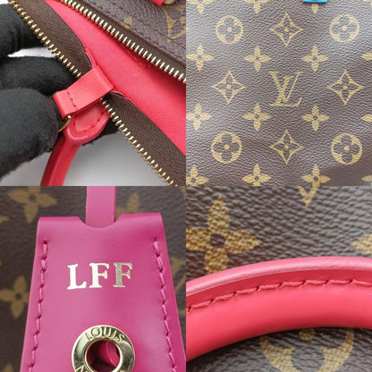 LOUIS VUITTONSpeedy 30 Monogram Brown x Flamingo Monogram Totem M41665 DU2175