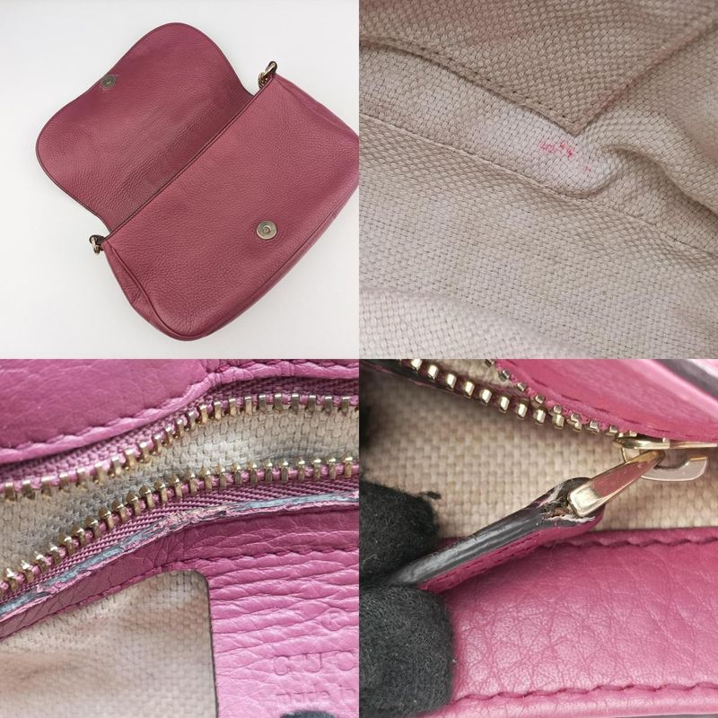 GUCCI Soho Wine Red Leather 336752 H018169045