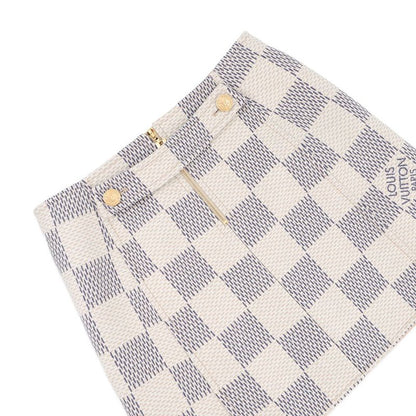 Louis Vuitton Skirt Damier Azur 40 White Gray