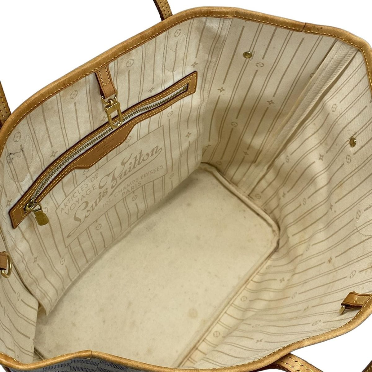 Louis Vuitton Tote Bag Damier Neverfull MM N51107 Azur