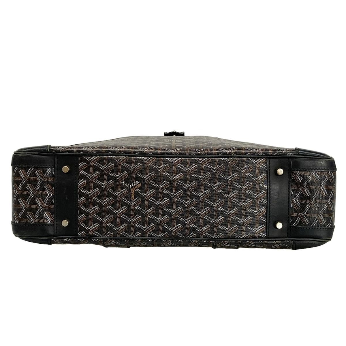 Goyard Business Bag Ambass Ador Black Leather
