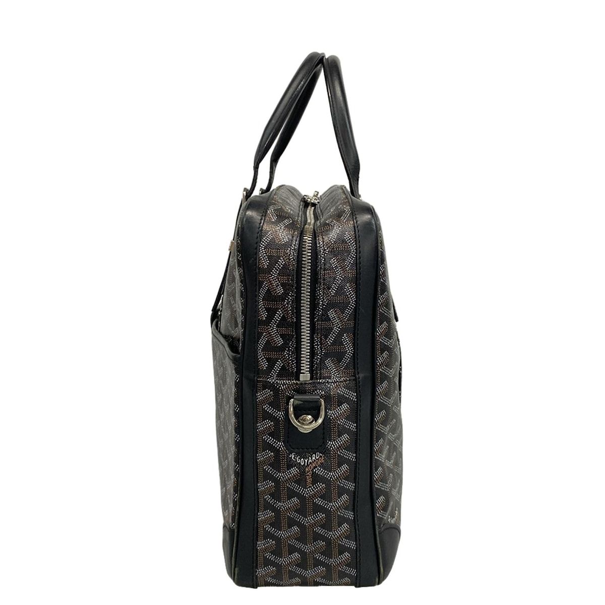 Goyard Business Bag Ambass Ador Black Leather
