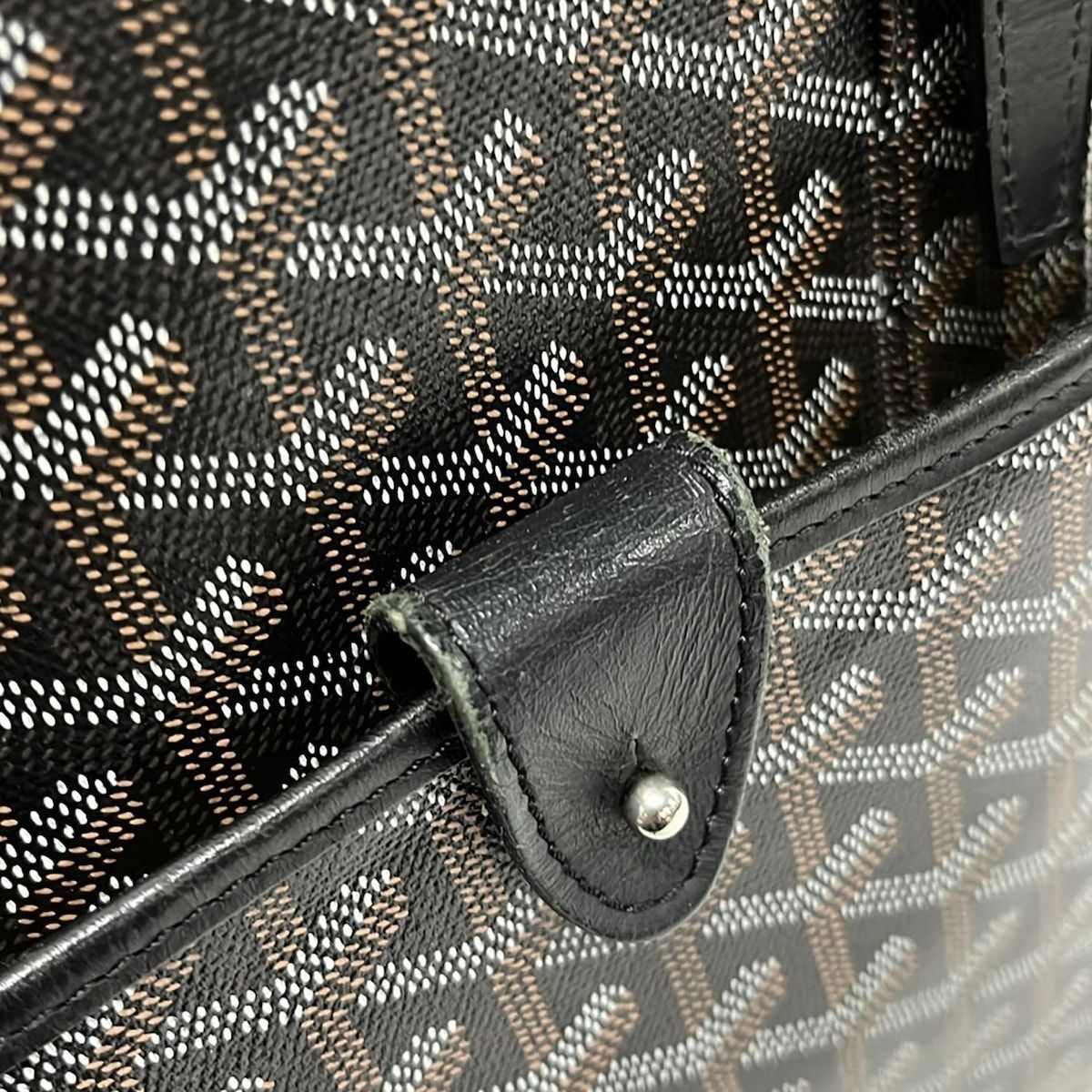 Goyard Business Bag Ambass Ador Black Leather