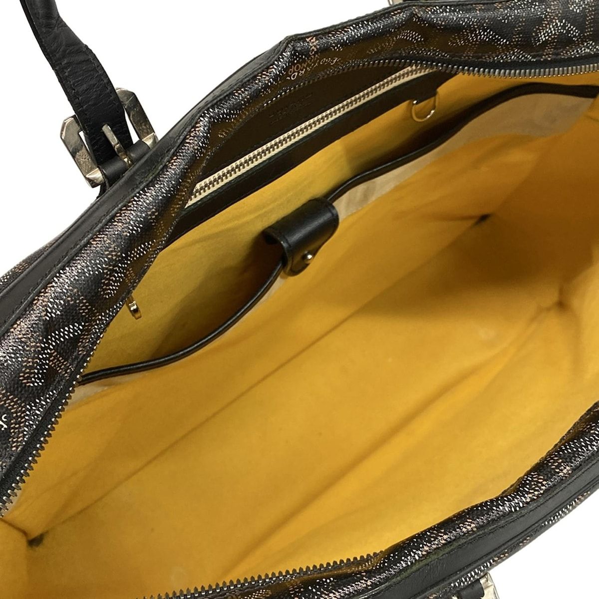 Goyard Business Bag Ambass Ador Black Leather