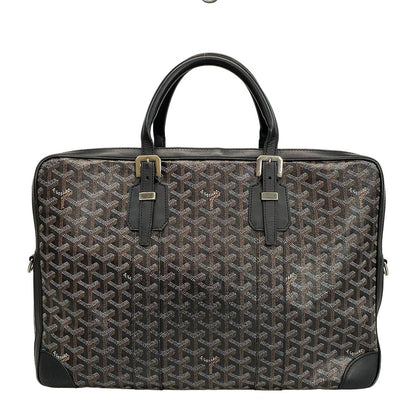 Goyard Business Bag Ambass Ador Black Leather