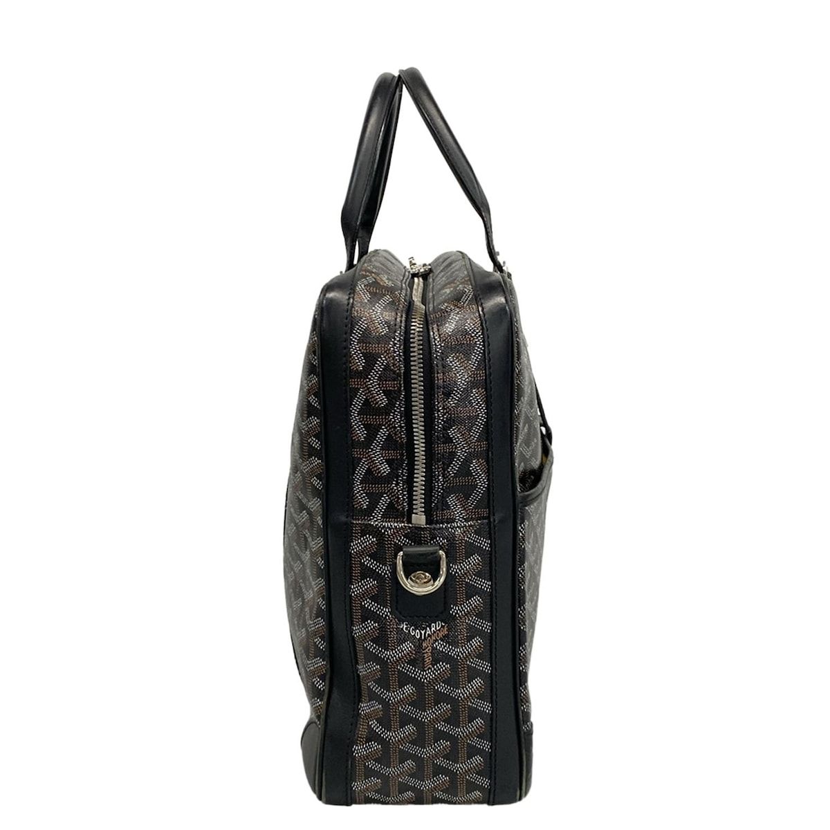 Goyard Business Bag Ambass Ador Black Leather