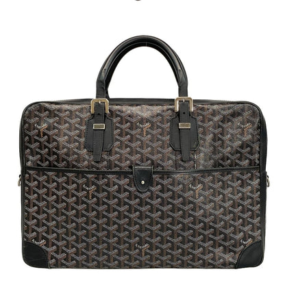 Goyard Business Bag Ambass Ador Black Leather