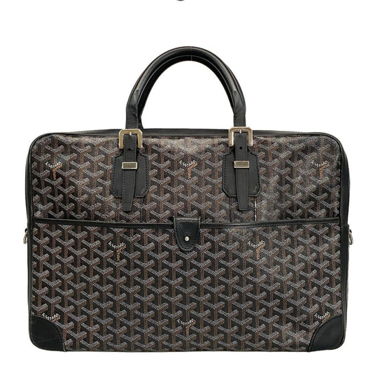 Goyard Business Bag Ambass Ador Black Leather