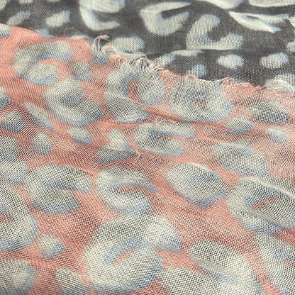 Louis Vuitton Stole (shaw L) Etole Leopard Blurry M75401 Pink X Gray X Light