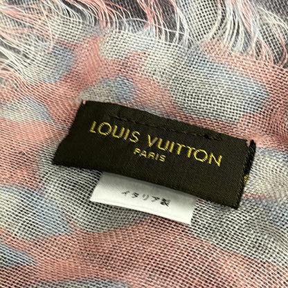 Louis Vuitton Stole (shaw L) Etole Leopard Blurry M75401 Pink X Gray X Light