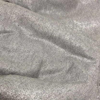 Chanel Tote Bag Melrose Cabas Silver Gray Chain Shoulder/silver Hardware Cotton