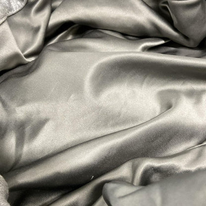 Chanel Tote Bag Melrose Cabas Silver Gray Chain Shoulder/silver Hardware Cotton