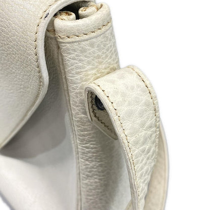 Hermes Shoulder Bag Christine White Silver Hardware