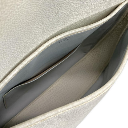 Hermes Shoulder Bag Christine White Silver Hardware