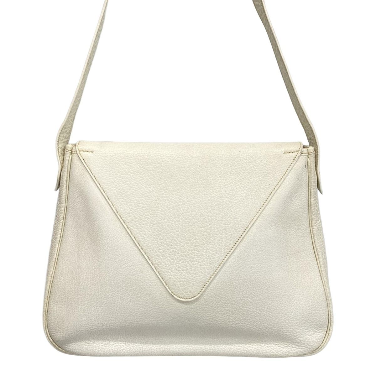 Hermes Shoulder Bag Christine White Silver Hardware