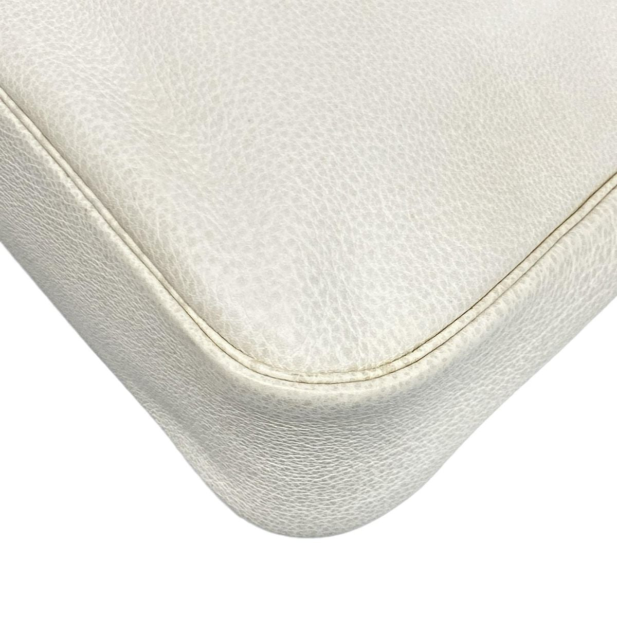 Hermes Shoulder Bag Christine White Silver Hardware