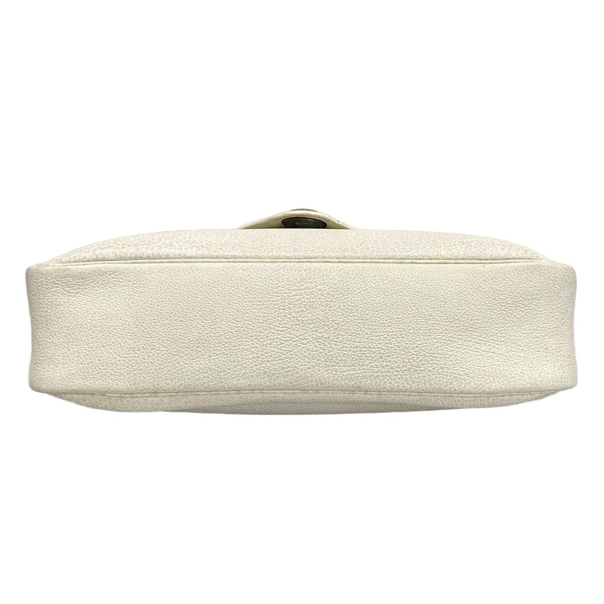 Hermes Shoulder Bag Christine White Silver Hardware